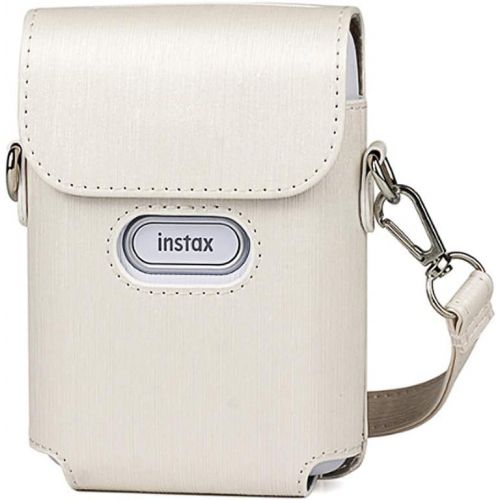  Hurricanes Camera Case Smartphone Printer Shoulder Bag for Fujifilm Instax Mini Link - White