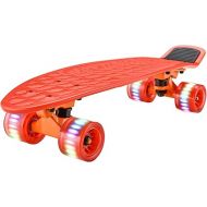Hurtle Standard Skateboard Mini Cruiser - 6'' PP Deck Complete Double Kick Skate Board w/ 3.25
