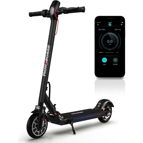  Hurtle Folding Electric Scooter for Adults - 300W Brushless Motor Foldable Commuter Scooter w/ 8.5 Inch Pneumatic Tires, 3 Speed Up to 19MPH, 18 Miles, Disc Brake & ABS, for Adult & Kids