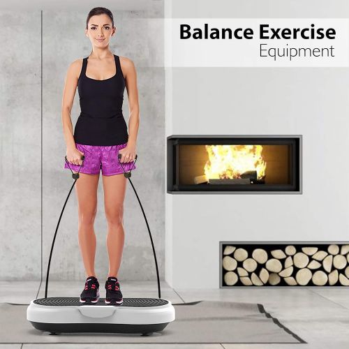  Hurtle Fitness Vibration Platform Workout Machine | Exercise Equipment For Home | Vibration Plate | Balance Your Weight Workout Equipment Includes, Remote Control & Balance Straps