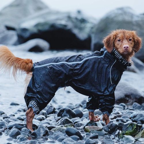  Hurtta Rain Blocker, Dog Raincoat made from Houndtex with Hi-Visibility 3M Reflectors for Safety