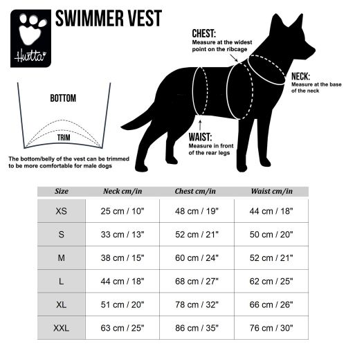  Hurtta Swimmer Vest, Hunting/Sportsman Dog Swimming Vest w/Bug Repellant Treatment