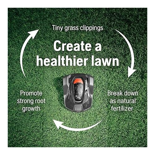  Husqvarna Automower 430XH Robotic Lawn Mower with GPS Assisted Navigation, Automatic Lawn Mower with Self Installation and Ultra-Quiet Smart Mowing Technology for Medium to Large Yards (0.8 Acre)