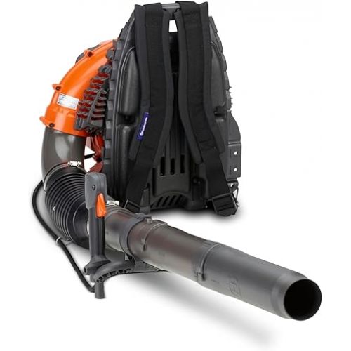  Husqvarna 360BT Gas Leaf Blower, 65.6-cc 3.81-HP 2-Cycle Backpack Leaf Blower with 890-CFM, 232-MPH, 30-N Powerful Clearing Performance and Load-Reducing Harness