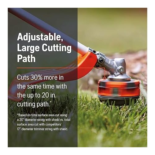  Husqvarna 330LK Gas String Trimmer, 28-cc 2-Cycle, 20-Inch Straight Shaft Gas Weed Eater with Rapid Replace Trimmer Head for Seamless String Reloading, Gifts for dad