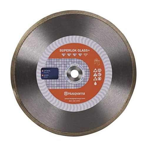  Husqvarna 542776617 Superlok Glass Diamond Tile Blade, 8-Inch x .065-Inch x 58-Inch