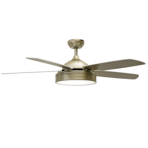  Huston Fan Simple Modern 52 Mute Ceiling Fan Lights With 5 Wood Bladse Champagne Gold Fandelier Living Room Dining Bedroom Chandelier Led Lamp With Remote Control