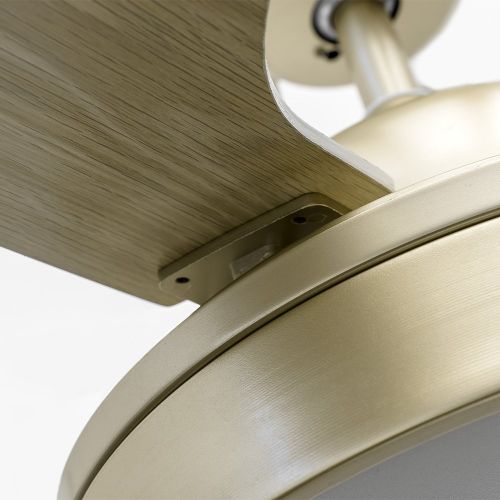  Huston Fan Simple Modern 52 Mute Ceiling Fan Lights With 5 Wood Bladse Champagne Gold Fandelier Living Room Dining Bedroom Chandelier Led Lamp With Remote Control