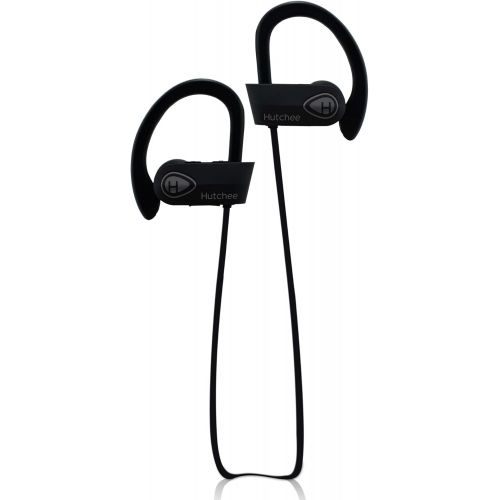  Hutchee Wireless Bluetooth Headset, Bluetooth Headphones for Running, Wireless Headset for Sports IPX7 Waterproof Headphones with Noise Cancelation Technology