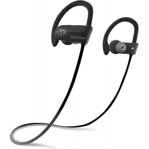  Hutchee Wireless Bluetooth Headset, Bluetooth Headphones for Running, Wireless Headset for Sports IPX7 Waterproof Headphones with Noise Cancelation Technology