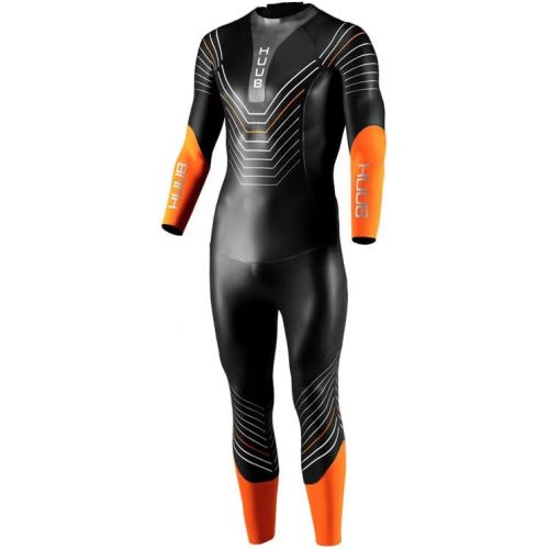  Huub Mens Araya Wetsuit - Black Orange - Easy Stretch - Huub Mens Size - S