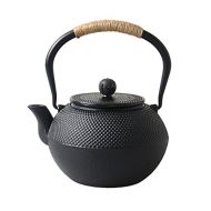 HwaGui Hwagui - Best Cast Iron Teapot With Infuser For Varieties Of Loose Leaf Tea, Tea Bags, Large Black Tea Kettle 1200ml/41oz