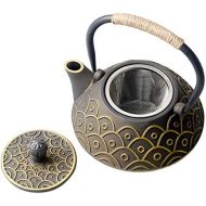 HwaGui Hwagui Big Capacity Pearl Tea Pot Teapot Kettle Tea for Home Deco Fine Art Gift 25Ounce (800ml)