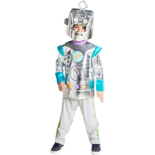 할로윈 용품Hyde and Eek! Boutique Kids Robot Suit Halloween Costume Tunic Pants and Hat Size Medium (8-10)