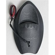 Hydro Bodysurfing Handboard (Single), Black with deluxe padded wrist leash. One size fits all. Super durable and floats