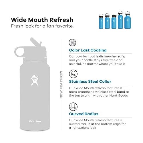  Hydro Flask Wide Mouth Straw Lid