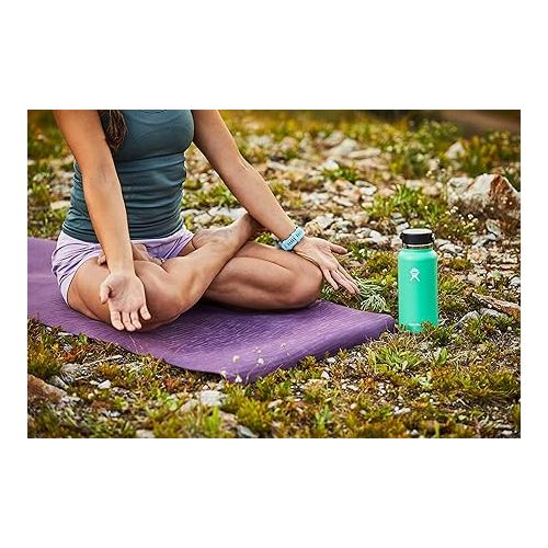  Hydro Flask Water Bottle - Stainless Steel & Vacuum Insulated - Wide Mouth 2.0 with Leak Proof Flex Cap - 32 oz, Sunflower