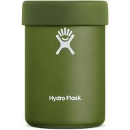 Hydro Flask Can Cooler Cup - Stainless Steel & Vacuum Insulated - Removable Rubber Boot - 12 oz, Olive