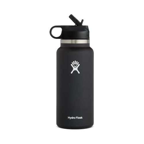  Hydro Flask Water Bottle - Wide Mouth Straw Lid 2.0 - Multiple Sizes & Colors