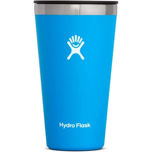  Hydro Flask Tumbler Cup - Stainless Steel & Vacuum Insulated - Press-In Lid - 16 oz, Pacific