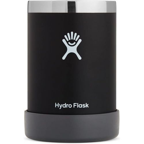  Hydro Flask Can Cooler Cup - Stainless Steel & Vacuum Insulated - Removable Rubber Boot - 12 oz, Black