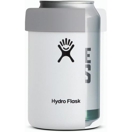  Hydro Flask Can Cooler Cup - Stainless Steel & Vacuum Insulated - Removable Rubber Boot - 12 oz, Black