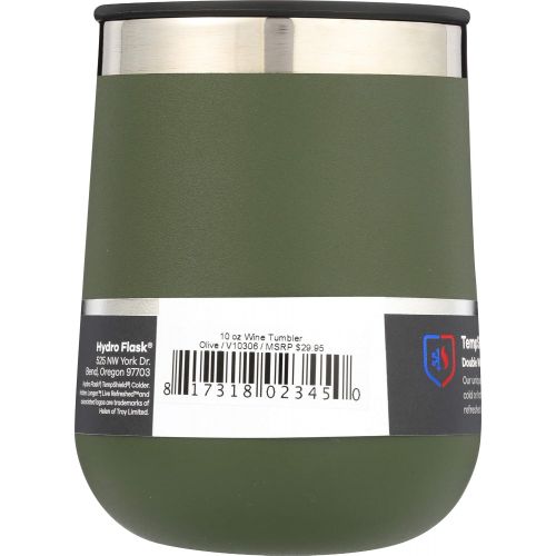  Hydro Flask Wine Tumbler Olive 10 Ounce, 1 EA