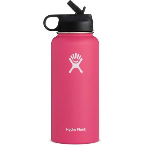  Hydro Flask Wide Mouth Water Bottle, Straw Lid, Old Style Design - 32 oz, Watermelon