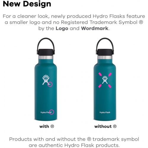  Hydro Flask Water Bottle - Standard Mouth Flex Lid - Multiple Sizes & Colors