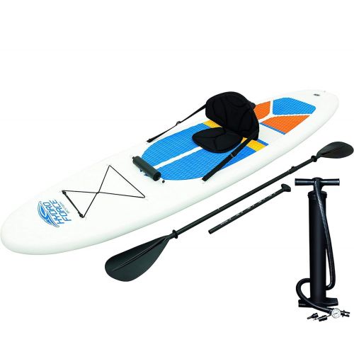  HydroForce Bestway Hydro-Force White Cap Inflatable SUP Stand Up Paddle Board (2 Pack)
