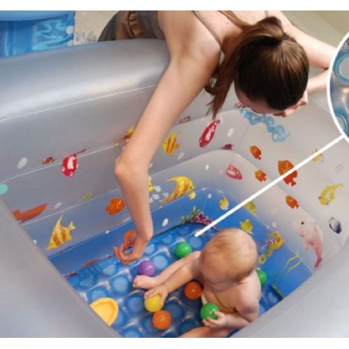  HydroTools Inflatable Swimming Pool Kids Baby Play Water Outdoor Portable 4 Layers Bathtub