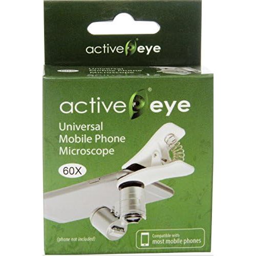  [아마존베스트]Hydrofarm Active Eye AEM60C Universal Phone Microscope 60x with clamp