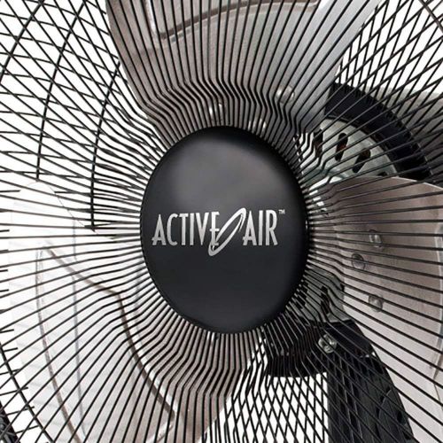  Hydrofarm ACFW16HDB Active Air Whisper Quiet Heavy Duty 16 Wall Mount Fan, Black