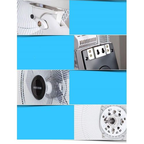 Hydrofarm FAN LYFS Wall Mount Can Be Rotated 18-Inch 3 Speed Setting Energy Efficient Remote Ultra-Quiet Vertical Air Circulation White 60W