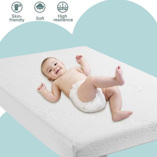  Hygge Hush Pack n Play Mattresses, Pack and Play Mattress Pad, Playard Mattress Memory Foam, Portable Toddlers Mattress Firmness Featuring Soft Removable Washable Outer Cover(38x26