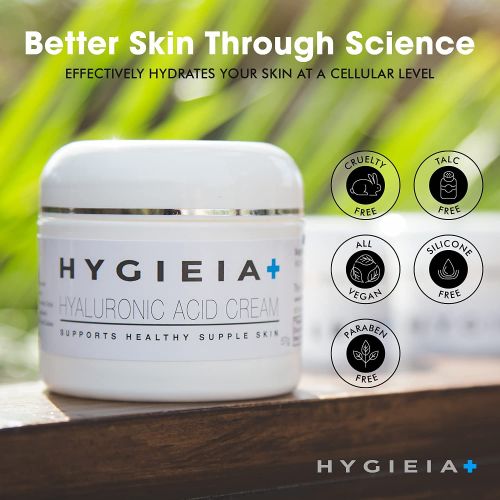  Hygieia Skincare Hyaluronic Acid Cream, Liposomally Based Skin Cream, Day and Night Moisturizing Facial Cream, 57g