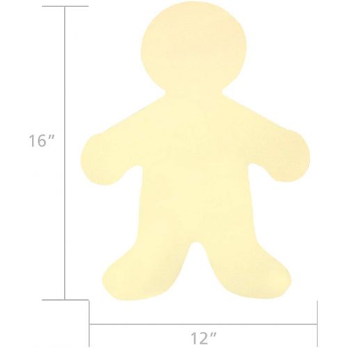  [아마존베스트]Hygloss Products Kid Shape Cuts Outs  16 Inch Assorted Multi-Cultural Paper, 25 Pack