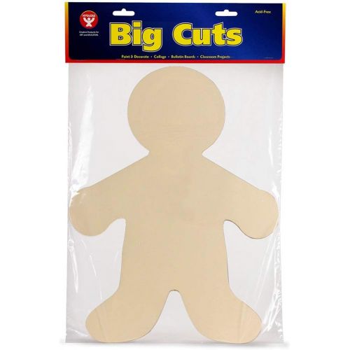  [아마존베스트]Hygloss Products Kid Shape Cuts Outs  16 Inch Assorted Multi-Cultural Paper, 25 Pack