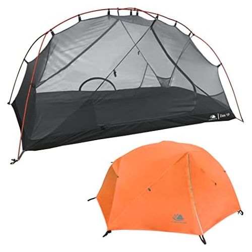  Hyke & Byke Zion Hiking & Backpacking Tent - 3 Season Ultralight, Waterproof Tent for Camping w/Rain Fly and Footprint - 1 Person or 2 Person