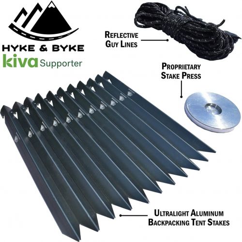  Hyke & Byke Yosemite Hiking & Backpacking Tent - 3 Season Ultralight, Waterproof Tent for Camping w/Rain Fly and Footprint - 1 Person or 2 Person