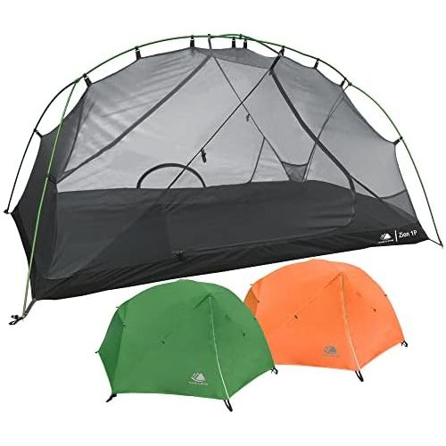  Hyke & Byke Zion Hiking & Backpacking Tent - 3 Season Ultralight, Waterproof Tent for Camping w/Rain Fly and Footprint - 1 Person or 2 Person