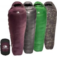 Hyke & Byke Katahdin Hiking & Backpacking Sleeping Bag - 4 Season, 625FP Ultralight Sleeping Bag - Water Resistant