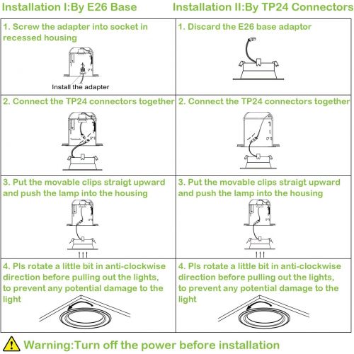  [아마존 핫딜] Hykolity 12 Pack 4 Inch LED Recessed Downlight Dimmable, Baffle Trim, CRI90, 9W=65W, 600lm, 5000K Daylight LED Recessed Retrofit Can Light, Damp Rated, ETL Listed