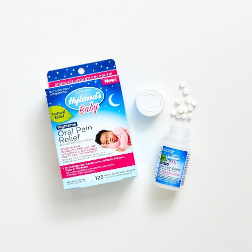  [아마존베스트]Hylands Baby Nighttime Oral Pain Relief Tablets with Chamomilla, Soothing Natural Relief...