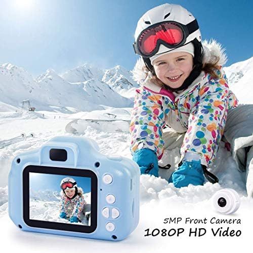  [아마존베스트]Hyleton hyleton Digital Camera for Kids, 1080P FHD Kids Digital Video Camera with 2 Inch IPS Screen and 16GB SD Card for 3-10 Years Boys Girls Gift (Light Blue)