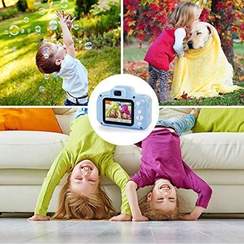  [아마존베스트]Hyleton hyleton Digital Camera for Kids, 1080P FHD Kids Digital Video Camera with 2 Inch IPS Screen and 16GB SD Card for 3-10 Years Boys Girls Gift (Light Blue)