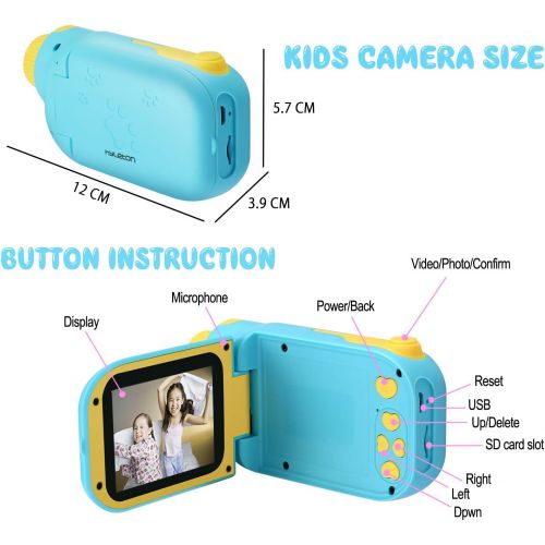  Video Camera for Kids, hyleton 1080P FHD Digital Kids Camera Camcorder Video Recorder with 2.4 Screen for Age 3-10