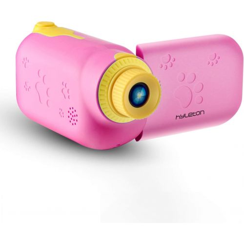  Kids Video Camera for Girls Gift,hyleton 1080P FHD Digital Kids Camera Camcorder Video DV with 2.4 Screen for Age 3-10