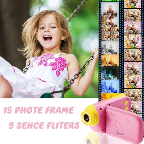  Kids Video Camera for Girls Gift,hyleton 1080P FHD Digital Kids Camera Camcorder Video DV with 2.4 Screen for Age 3-10