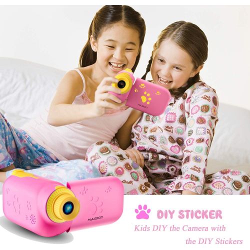  Kids Video Camera for Girls Gift,hyleton 1080P FHD Digital Kids Camera Camcorder Video DV with 2.4 Screen for Age 3-10